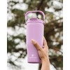 HYDRAFLOW 40 oz Travel Tumbler – Insulated, Stainless Steel, Leakproof,