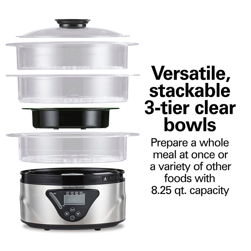 Hamilton Beach Digital Electric Food Steamer & Rice Cooker for