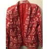 Holiday Time Womens Red Christmas Tree Pattern Suit Top Blazer