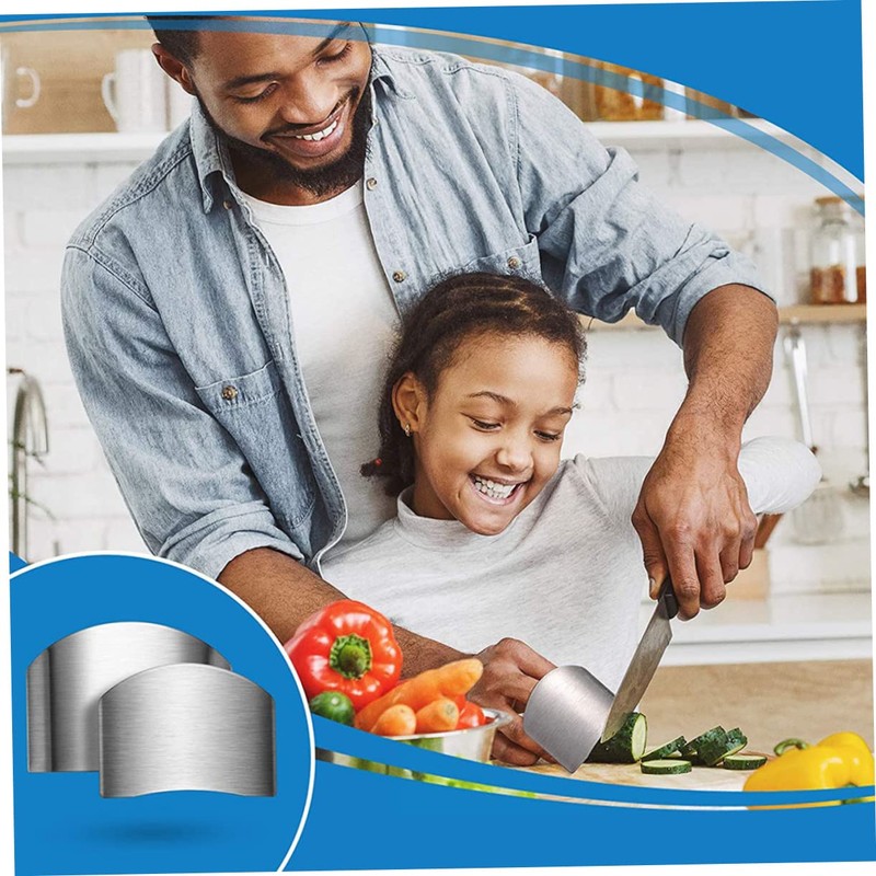 GRIRIW Cutting Food Safety 8pcs Finger Protectors Vegetable Cutter Kitchen