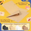 moinkerin 56 x Folding Cards Blank with Envelopes (250 g/m²