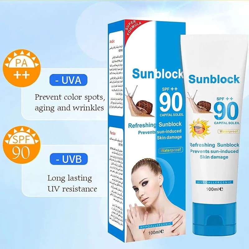 Bloqueador Protector Solar Spf 90 Baba De Caracol 12pzas