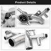 BREADEEP Aluminum Engine Coolant Water Outlet Housing Kit with Inlet