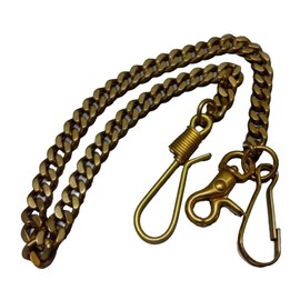 HAMILO Wallet Chain, Brass, Biker Accessories, American Casual, Vintage, antique, gold