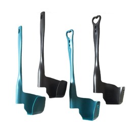 SZB Blender Spatula Spatula Spatula Mixer Spatula Cookware Baking Tools (No Drainer Holes-Black, Set of 1)