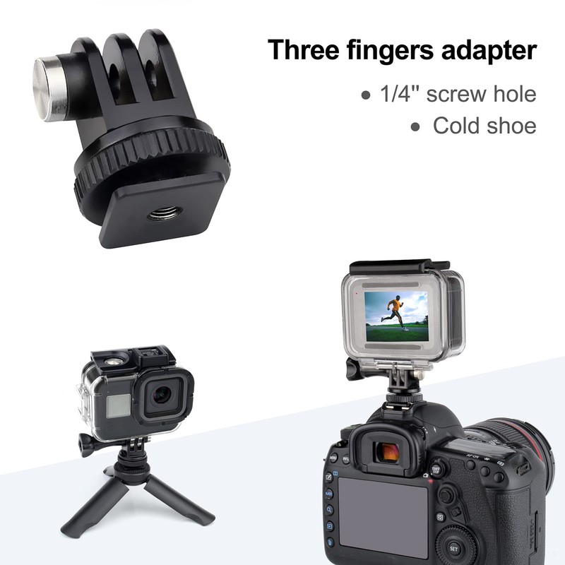 YALLSAME Quick Release Tripod Adapter + Tripod Mount + Cold