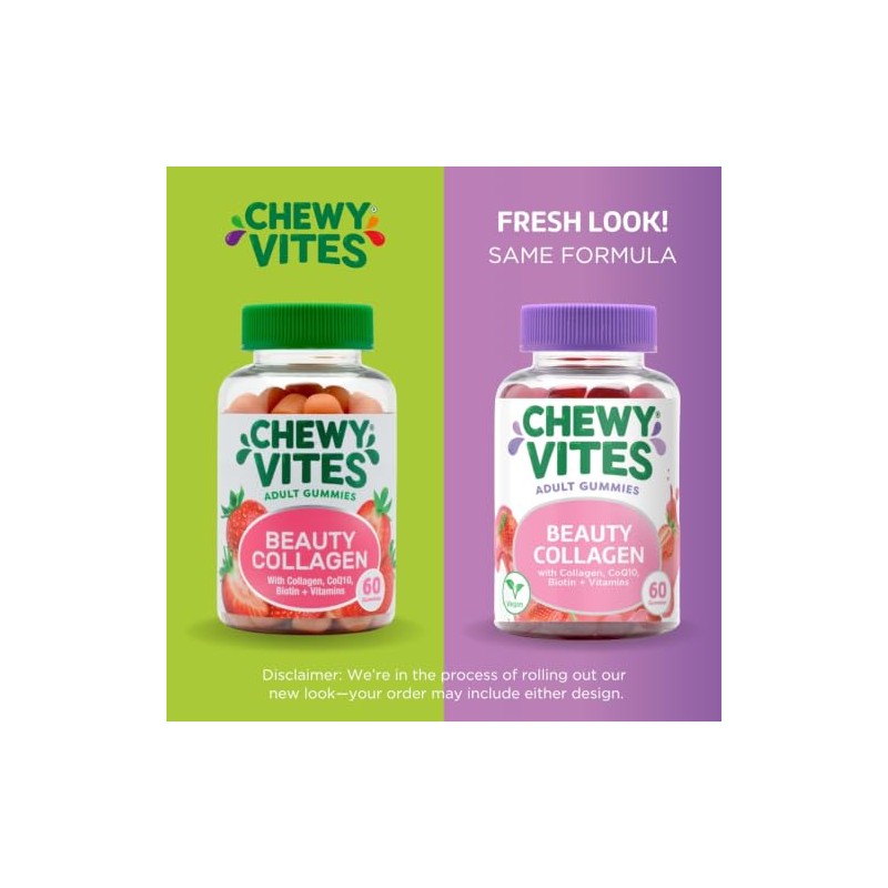 Chewy Vites Beauty Collagen Gummies with Biotin, 60 Count