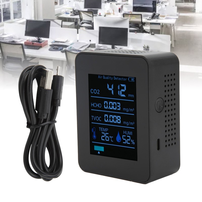 ZNAZ2CO3TB Bluetooth Air Quality Detector 5 in 1 Multifunctional CO2