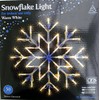 Warm White LED Snowflake Light 35cm x35cm Christmas Xmas