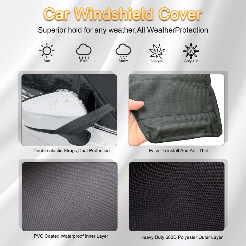 Car Windshield Cover for Ice and Snow | Heavy Duty