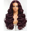 UNICE Black Cherry Loose Wave Bye Bye Knots 7x5 Lace