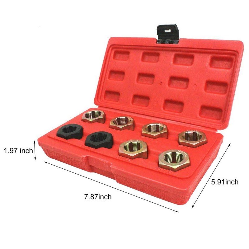 8Pcs Metric Thread Restorer Kit Thread Restorer Tap & Die