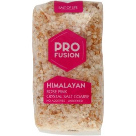 Profusion Organic Himalayan Rose Pink Crystal Salt Coarse, 500g
