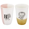 Lisa Larson LL70-22SH Free Cup Pair in Wooden Box Set