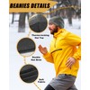 WRELS Winter Running Beanie Hat Thermal Stretchy Skull Caps Lightweight