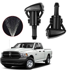 Windshield Nozzle Replacement for Chrysler Dodge RAM Jeep Select Models, Direct Replacemnt Adjustable Windshield Washer Nozzle Mist Spray, Replace OE for 5303833AA, 5116088AA, 5160308AA, 68024312AB