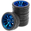 OD 2.55" Rubber Tires w/Plastic Wheel Rims 12mm Hex Compatible