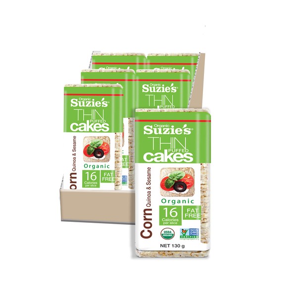 Thin Cakes Organic Corn, Quinoa & Sesame Case of 6