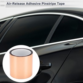 RATCHROLL 1 Roll Universal Air-Release Adhesive Pinstripe Tape Reflective Automotive Pinstriping Tape Champagne Gold 164.04ft x 3.94"