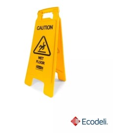 Señalamiento  Precaución Piso Mojado , 2 Caras.