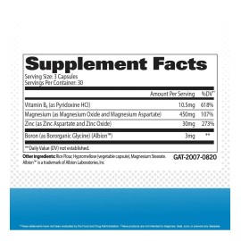 Vitaminas Gat Zmag-t 90 Caps Zincmagnesiovit B6 Sin Sabor