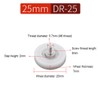 Aoktorkit 10Pcs 25mm Drawer Roller Plastic Pulley Drawer Replacement Wheels