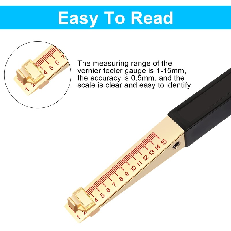 Door Gap Measuring Tool, 1-15mm Fire Door Gap Gauge Checker