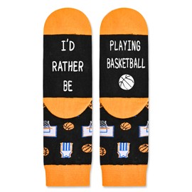 HAPPYPOP Best Gifts For Basketball Lovers Players, Basketball Gifts For Boys Girls Who Love Basketball, Preteen Tween Boys Girls Kids Basketball Socks