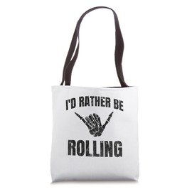 Vintage Jiu Jitsu I'd Rather Be Rolling Grappling BJJ Tote Bag