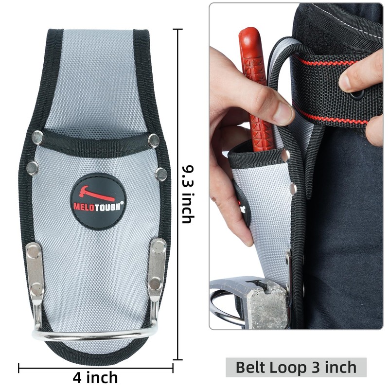 MELOTOUGH Plier Holster Tool Holder and Heavy Duty Steel Loop