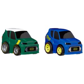 Little Tikes Crazy Fast Cars 2-Pack Hatch Rods, Hatch Back Car Themed Pullback Toy Vehicles Goes up to 50 ft