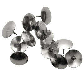 Westcott 00522 Nickel Plated Thumb Tacks, 1/2" Diameter, 100 Piece/Box
