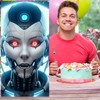 Scientific Robot Artificial Intelligence Banner Backdrop AI Robot Theme Decor