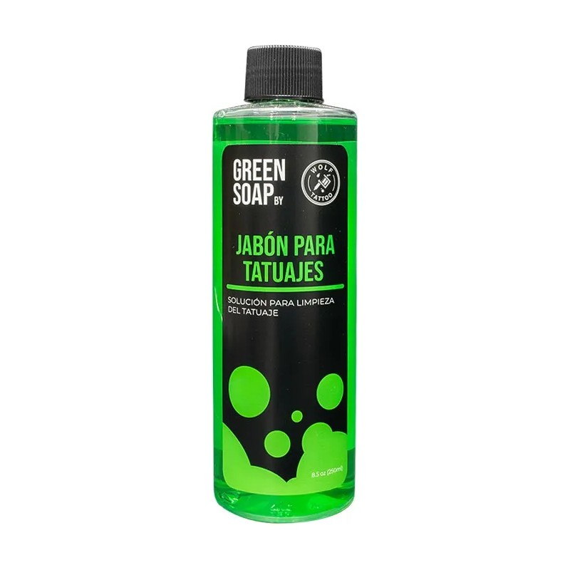 Green Soap Para Tatuaje Profesional 250ml Wolf Tattoo