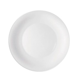 DFMI New Bormioli Rocco 480170FS7121990 Glass White Moon Dinner Plate, 10-inch diameter, 1 Unit each