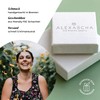 ALEXASCHA® Square Statement Glass Ring • Adjustable Stainless Steel Ring