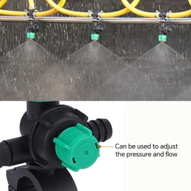 Hose Nozzle, 2Pcs External Thread Agricultural Sprayer Fan Shaped Spraying Nozzle for Agriculture Watering Lawn Garden