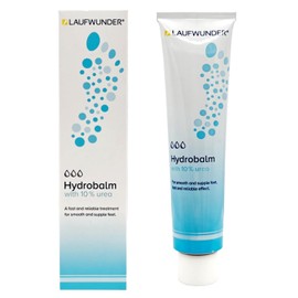 Laufwunder Hydrobalm 75ml - 10% Urea Foot Cream for Dry, Cracked Heels & Callused Skin - Fast-Absorbing Daily Moisturiser with Aloe Vera & Allantoin - Dermatologist Trusted