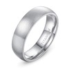 TIGRADE 4mm 6mm 8mm Titanium Ring Brushed Dome Wedding Band