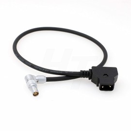 HangTon 1m Right Angle Ptap D-Tap to Right Angle 2 Pin Female Power Cable for Red Komodo 6K Camera