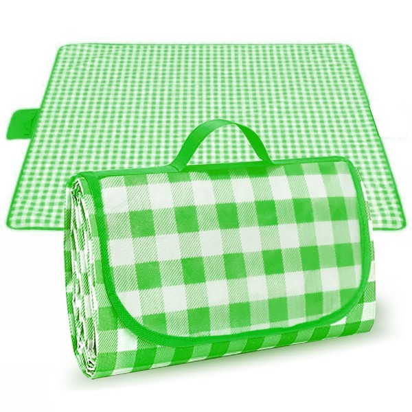 OXTXO Portable and Lightweight Picnic Blanket with Carrying Handle 2m