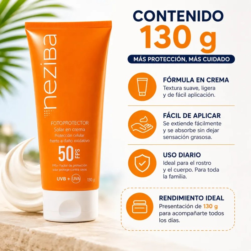 Protector Solar En Crema Neziba Fps 50 Niacinamida Uva/uvb