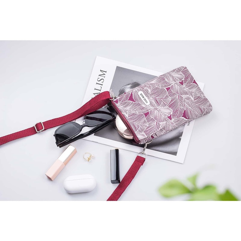 Kaaipee Women's Smartphone Pouch, Lightweight Mini Shoulder Bag, Smartphone Pochette,