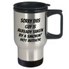 Author Gifts for Him, Funny Quote Travel Mug, Sorry This