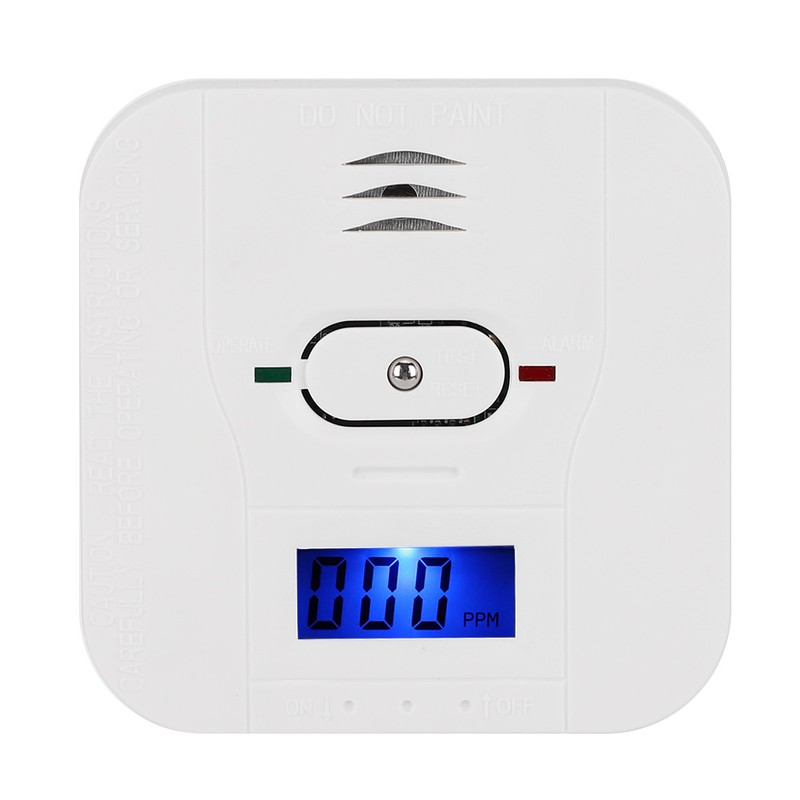 3-in-1 CO Smoke High Temperature Detector Wireless Composite Independent Alarm