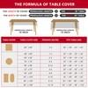Christmas Tablecloth Oval 60x84 Inch Winter New Year Home Party