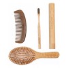 EcoWood Kit Con Peine, Cepillo Cabello Redondo Y Cepillo Dientes