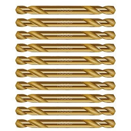 HSS Cobalt Drill Bit Double End 10Pcs 4.5mm M35 Stubby Twist Drill Steel Metal Iron