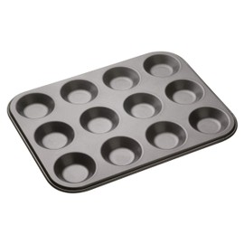 MasterClass 12 Hole Mince Pie Baking Tray with PFOA Non Stick, Robust 1mm Carbon Steel, 32 x 24cm Jam Tart Tin