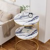 VaryFloral White Navy Blue Marble Contact Paper for Countertops Peel